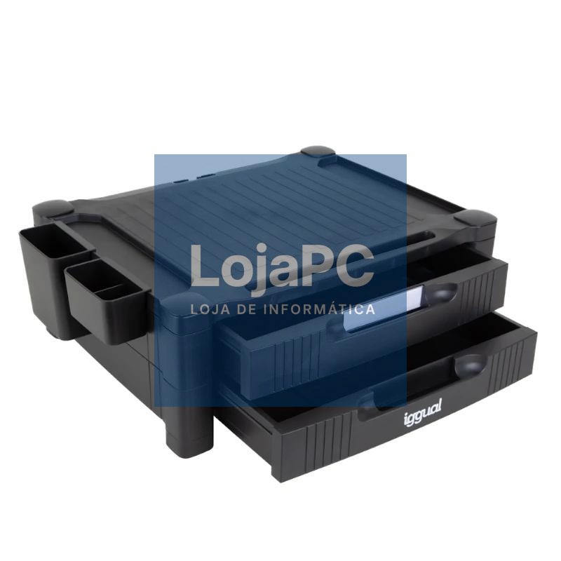 iggual EM2C Elevador monitor 2 cajones negro