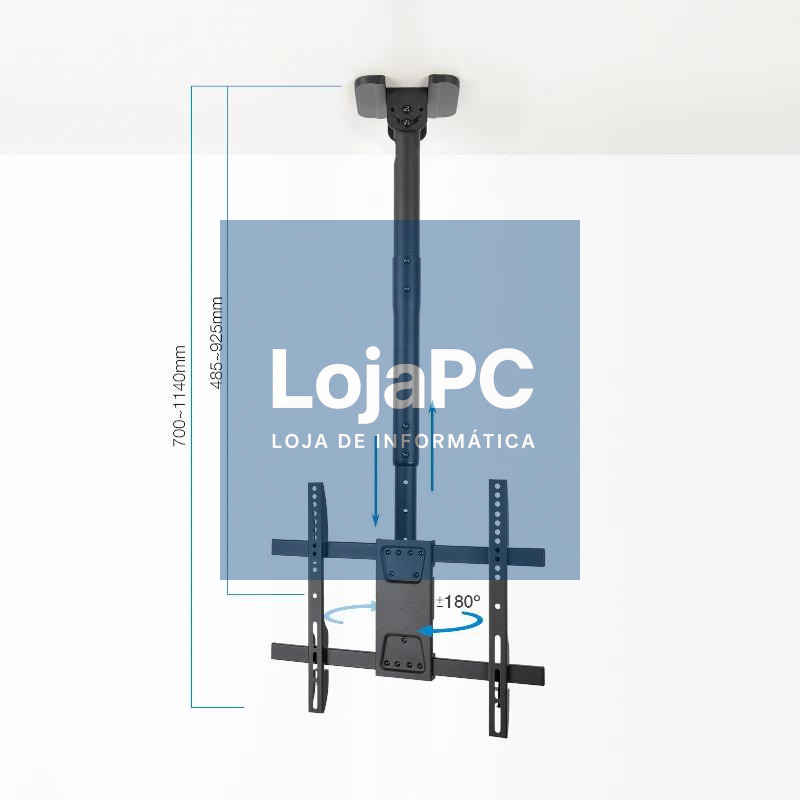 Tooq LPCE1175TSLI-B Soporte techo TV 32"-75" — imagem 5