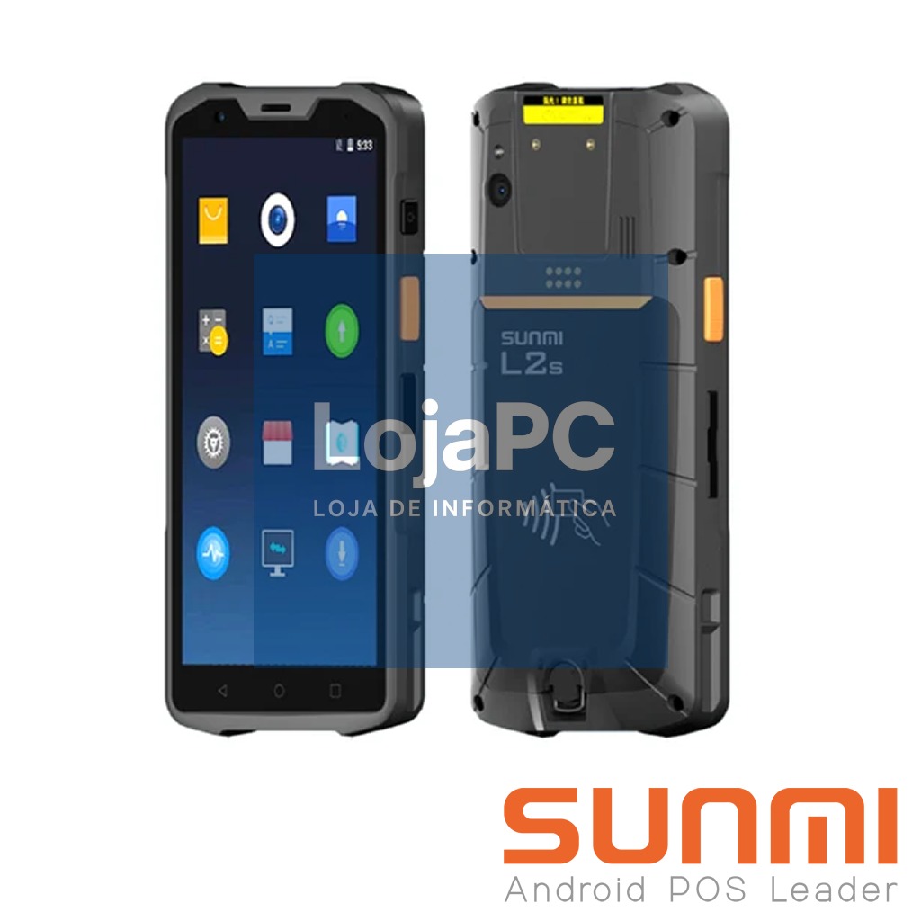 L2s PRO, SUNMI OS, A12, 5.5", 3GB+32GB, 13MP rear +2MP front cameras, NO Scanner, NFC, Wifi, IP68, 4G, EU Adapter, 3-Y