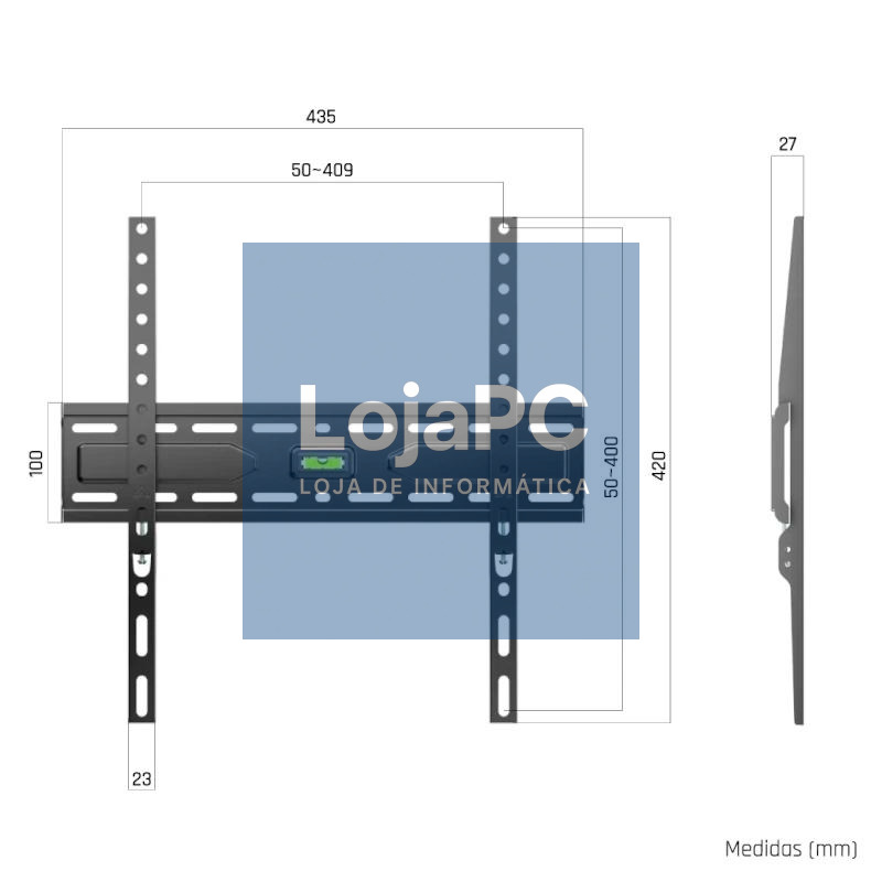 iggual SPTV11-L Soporte TV pared Fijo 21"-75" 45kg — imagem 2