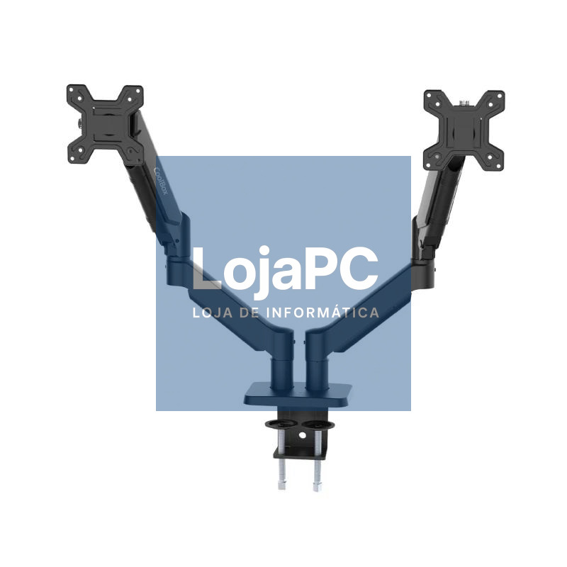 COOLBOX Soporte dos Monitores Brazo Neumático