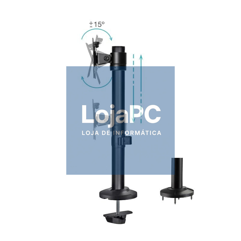 Tooq DB1131TN-B Soporte mesa 17-32" Negro — imagem 3