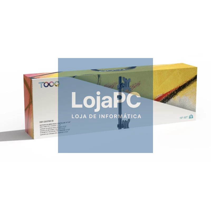 Tooq DB1233TNV-B Soporte mesa 2 brazos vertical — imagem 5