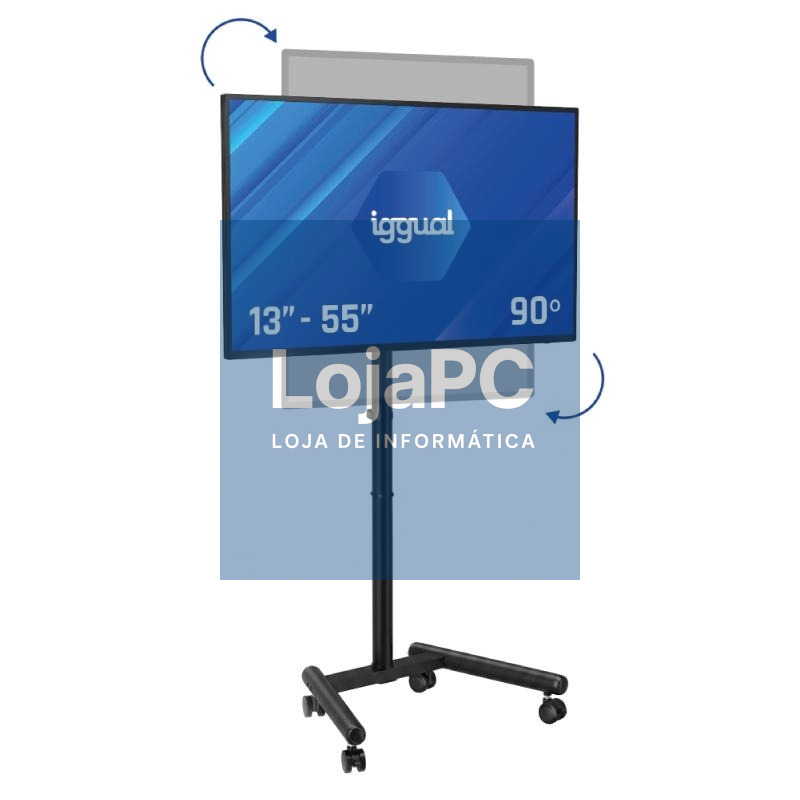 iggual SRTV55 Soporte TV suelo ruedas 13"-55" 20kg