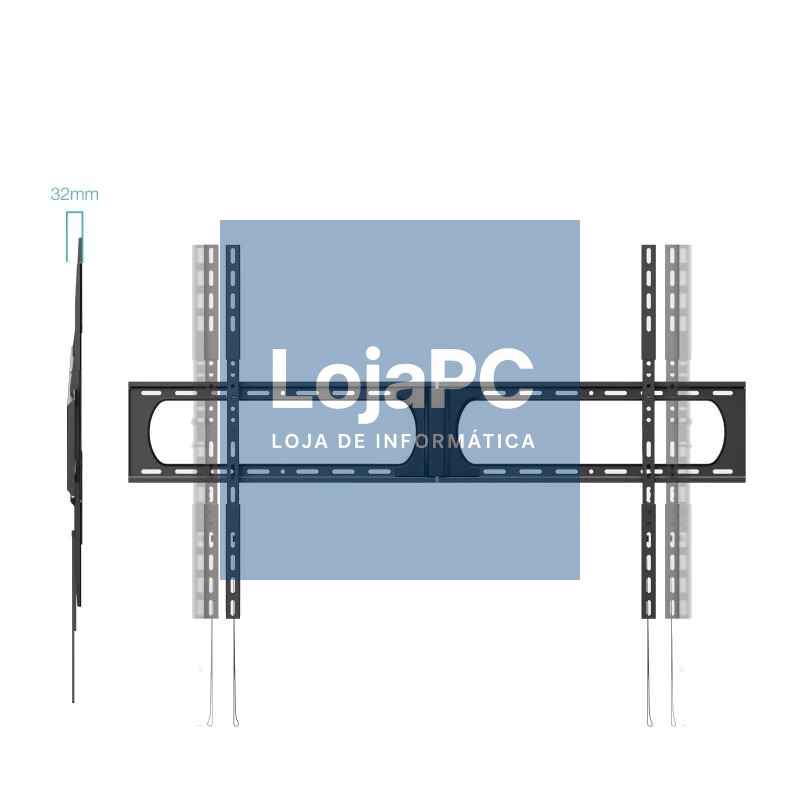 Tooq LP37140F-B Soporte Fijo Pared 37"-140", Negro — imagem 2
