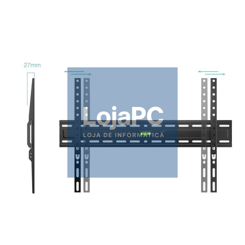 Tooq LP1050F-B Soporte Fijo 37"-86", Negro — imagem 3