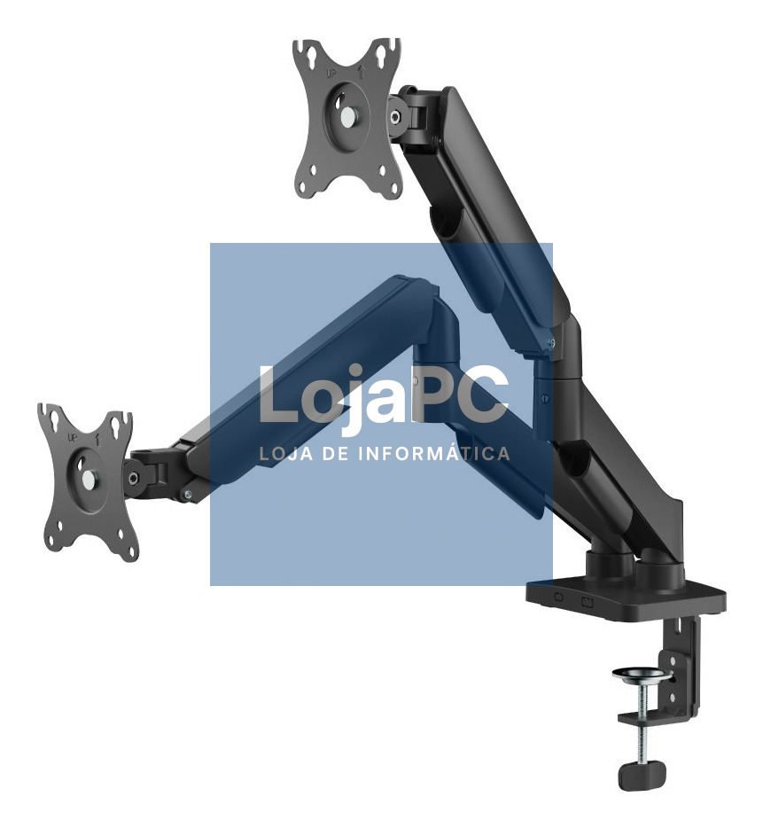 iggual SPMP02-A Soporte pinza 2 monitor 17-32" pro