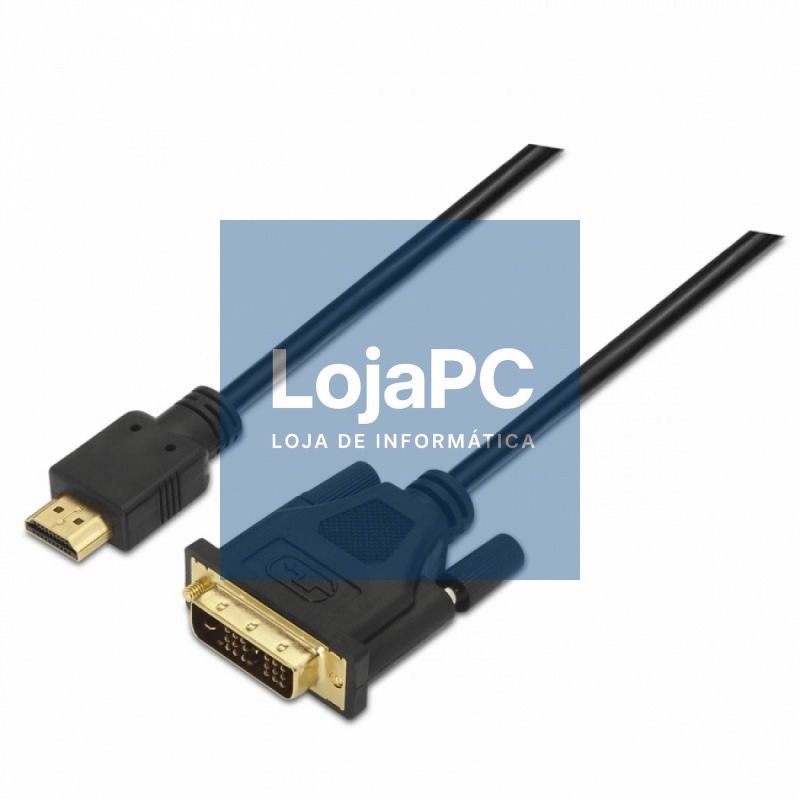 Nanocable Cable DVI/HDMI DVI18+1/M-HDMI A/M,1.8 M