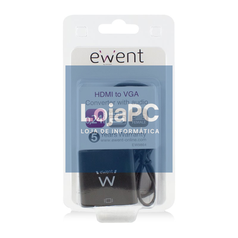 EWENT EW9864 Adaptador Hdmi/Vga con Audio — imagem 5