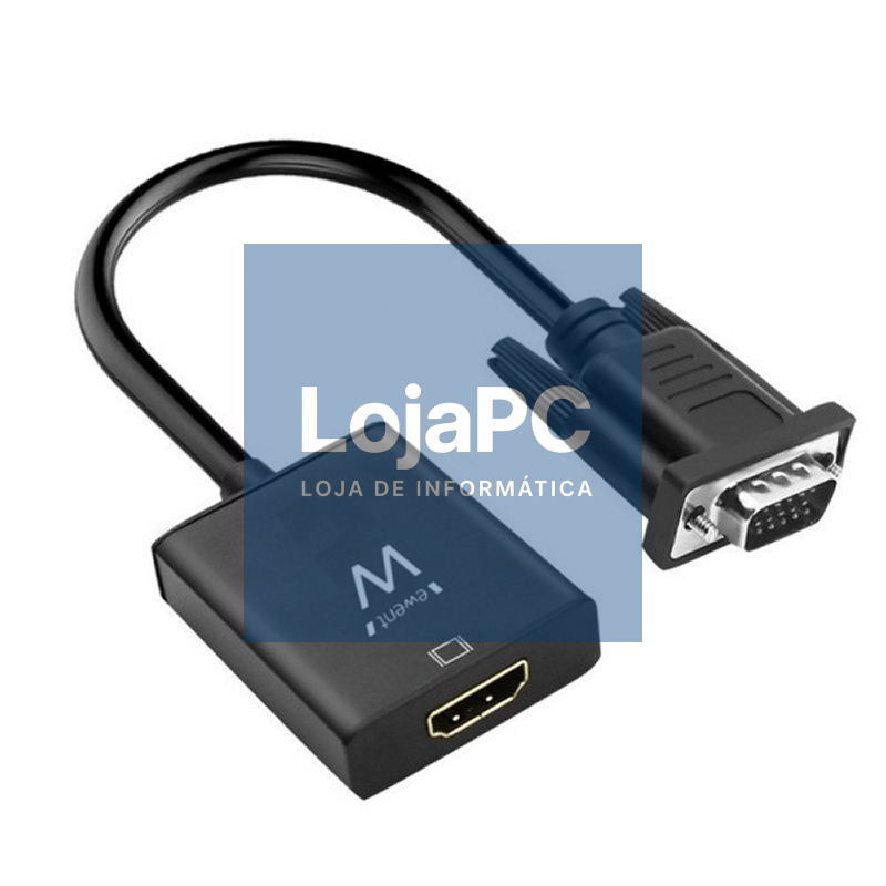 EWENT EW9866 Adaptador Vga/Hdmi con Audio
