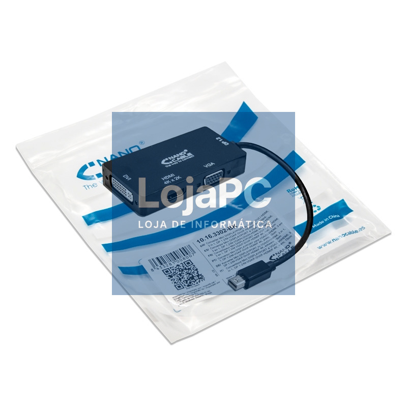 Nanocable Conversor Mini Displayp/VGA/DVI/HDMI 3E — imagem 3