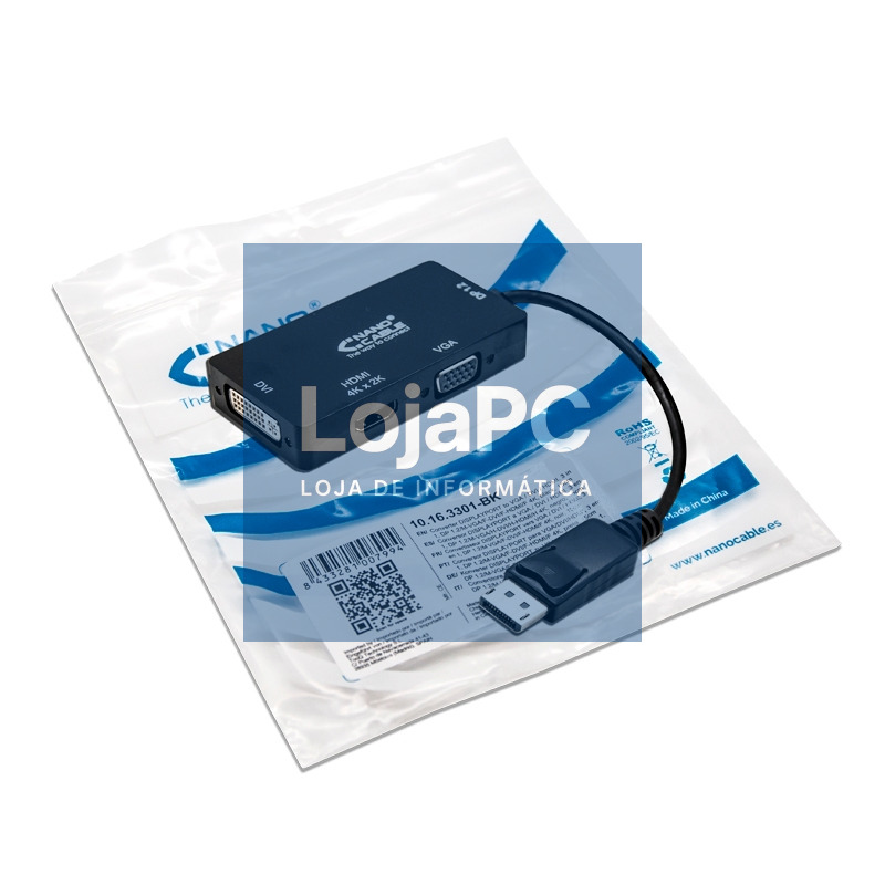 Nanocable Conversor Displayport A VGA/DVI/HDMI — imagem 2