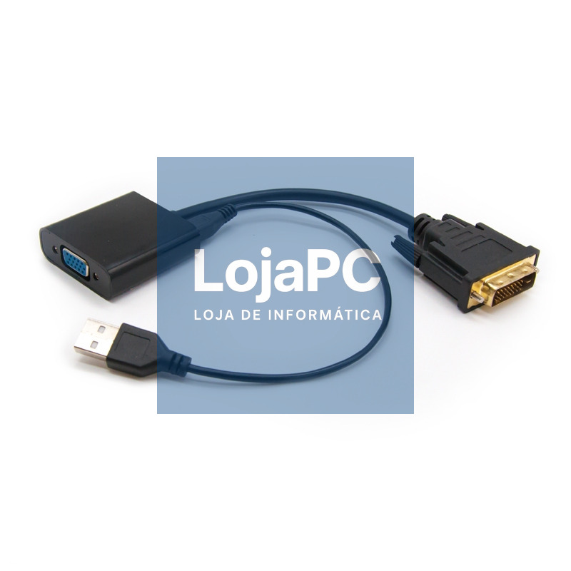 Nanocable Conversor DVI 24+1/M A VGA HDB15/H 10 cm — imagem 2