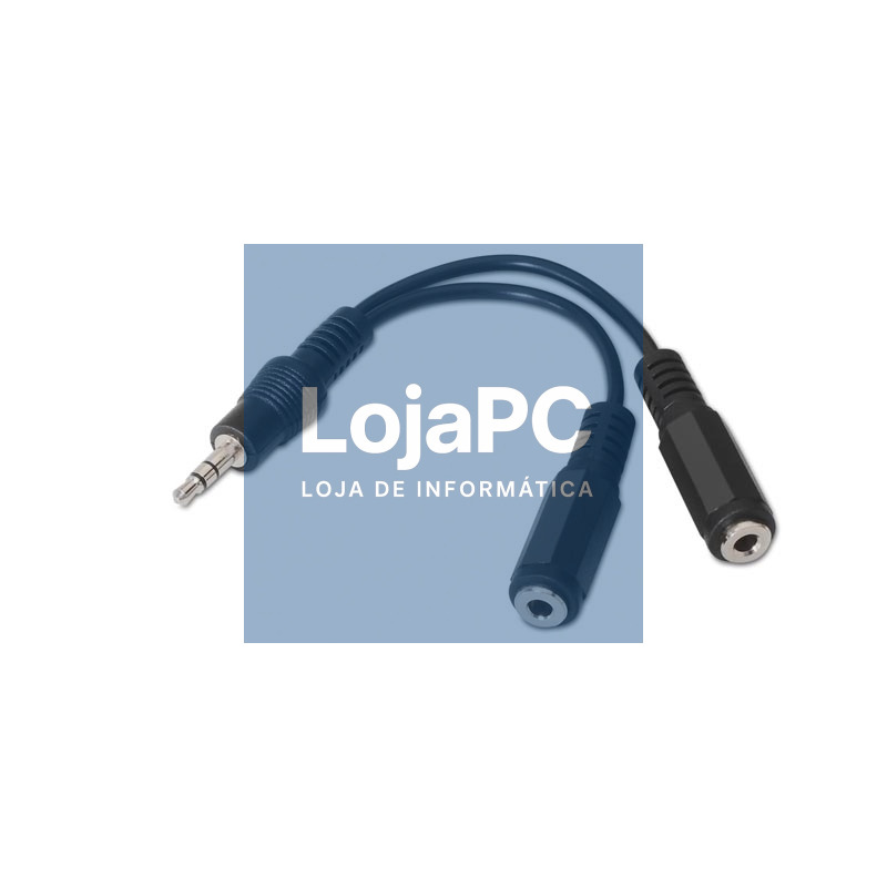 Nanocable Cable Audio Estéreo 2Jack 3.5H Jack 3.5M