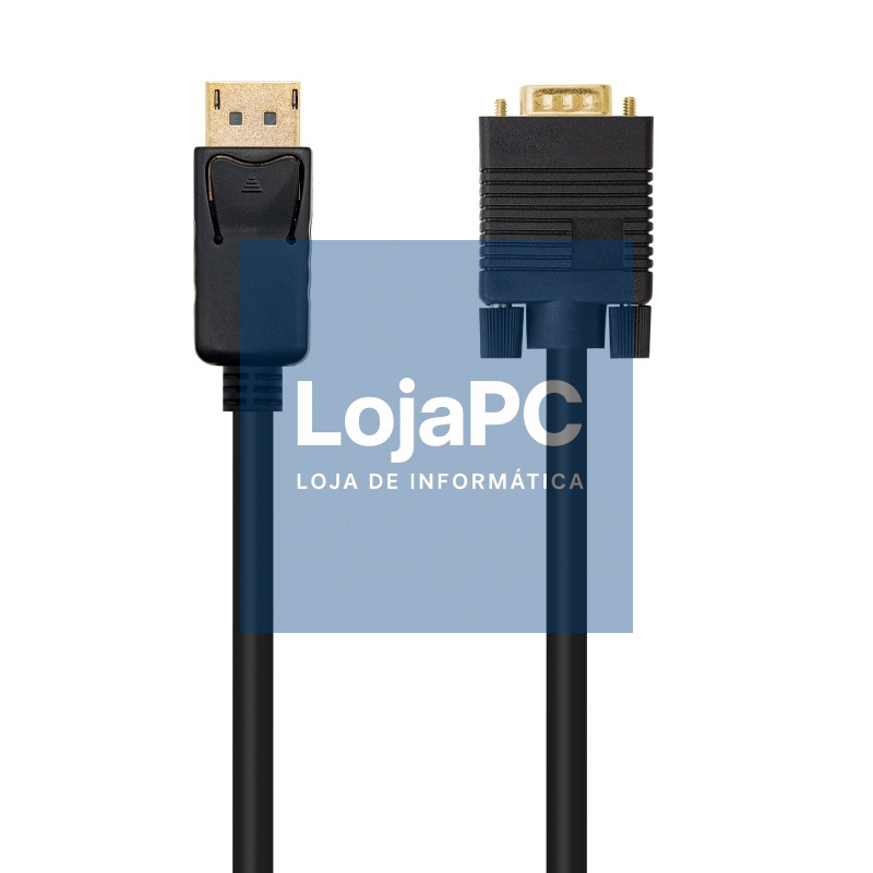 Nanocable Cable Conversor DP a VGA negro, 2 M
