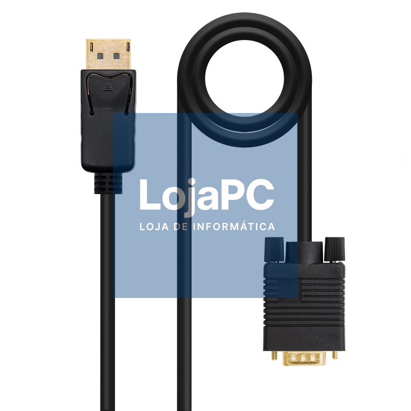 Nanocable Cable Conversor DP a VGA negro, 2 M — imagem 2