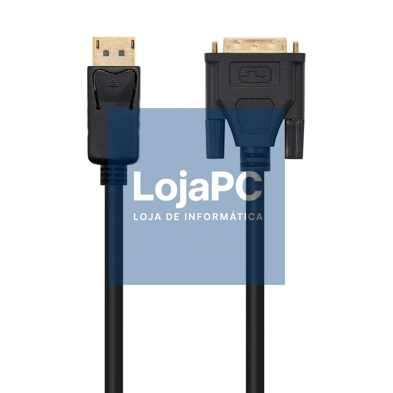 Nanocable Cable Conversor DP a DVI 2 M Negro