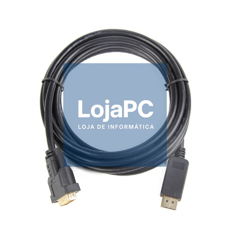 Gembird Adaptador DisplayPort (M) a DVI (M) 1,8 Mt — imagem 3