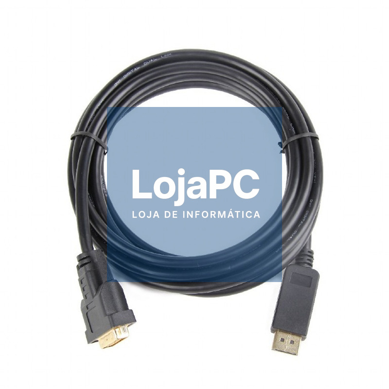 Gembird Adaptador DisplayPort (M) a DVI (M) 3 Mts — imagem 3