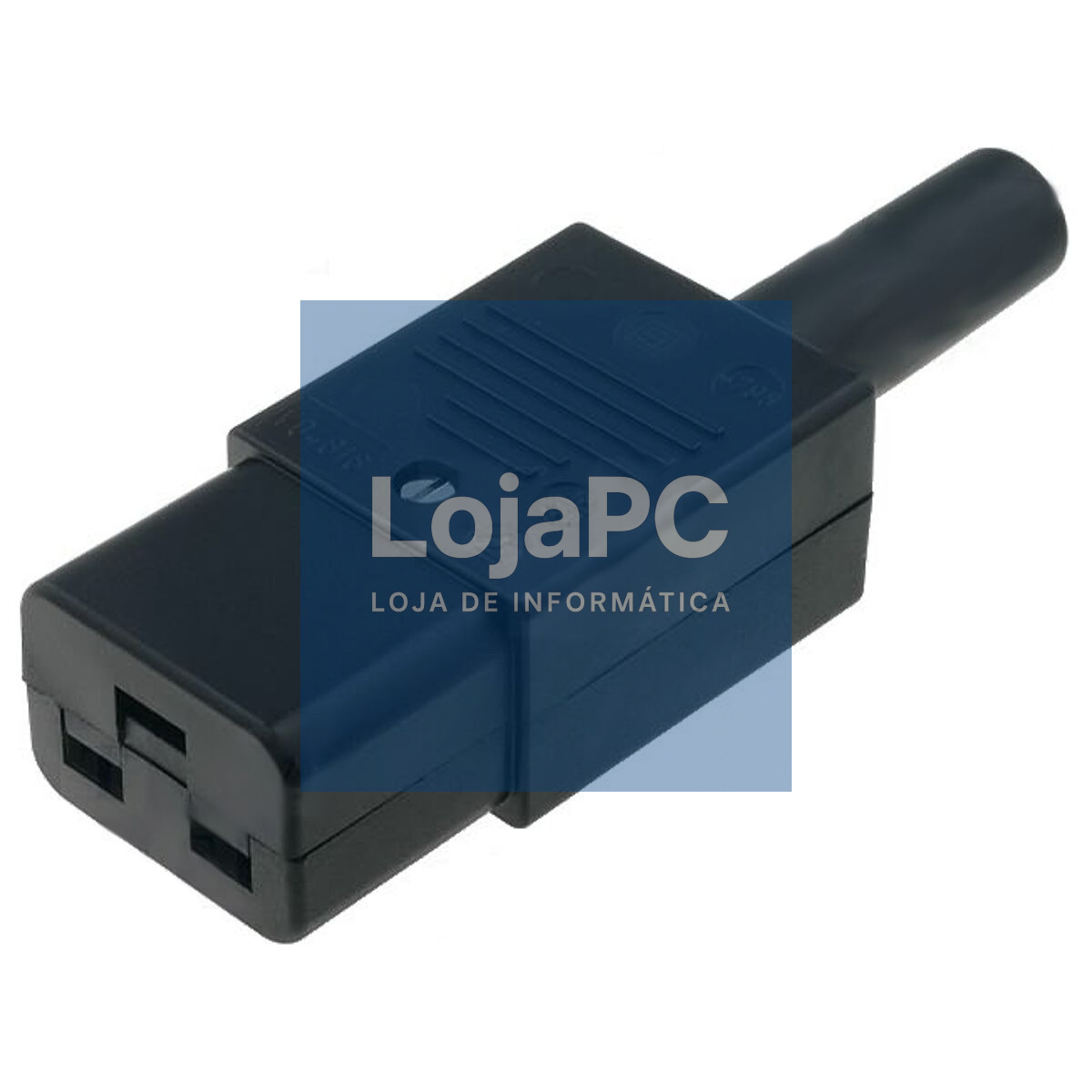 Conector alimentação p/cabo F- IEC C19 (16A) Preto