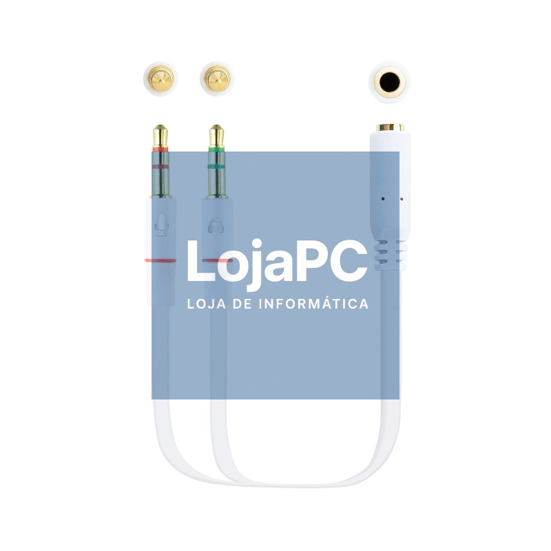Nanocable Cable Audio Jack 3.5/H 2xJack 3.5/M 20cm