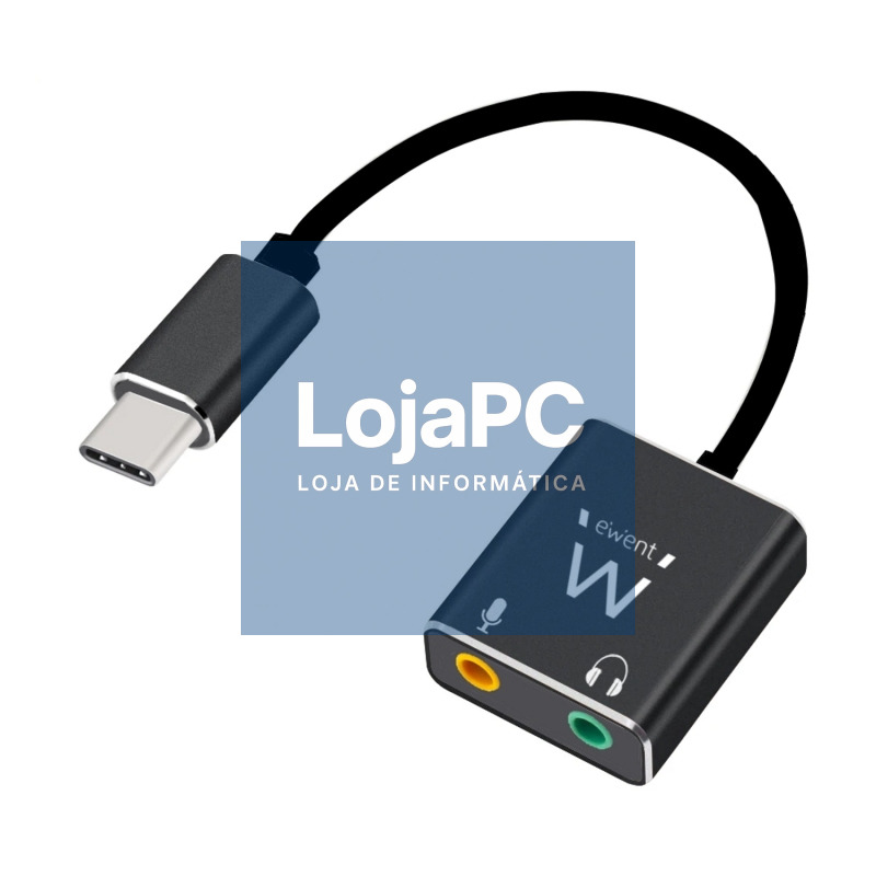 Ewent Cable adaptador de audio USB tipo C/ Jack