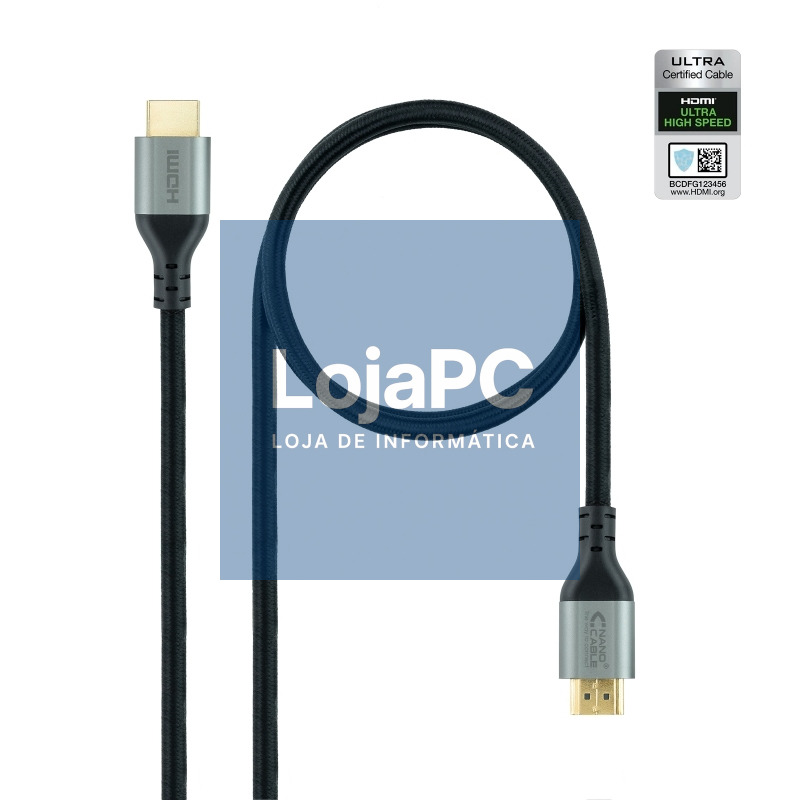 Nanocable Cable HDMI 2.1 CERTIFICADO ULTRA HS 1 M