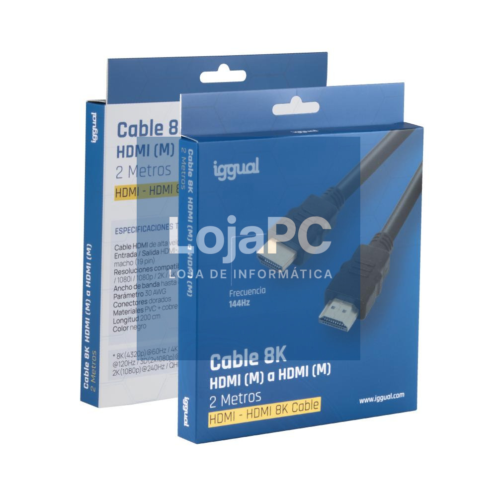 iggual Cable HDMI - HDMI 2.1 8K@60hz 2 metros — imagem 2