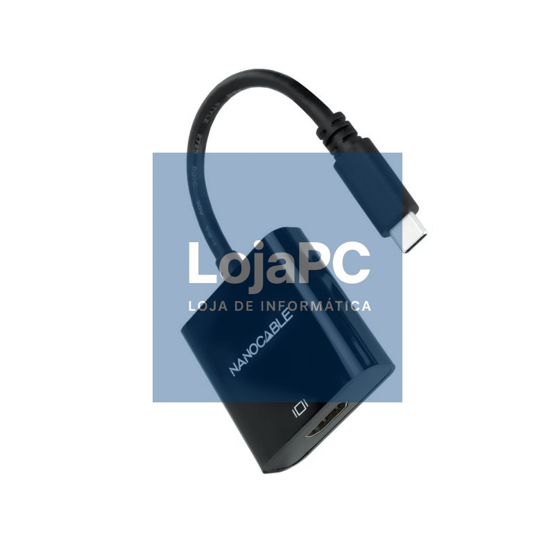 Nanocable Conversor USB-C/M a HDMI/H Negro 15cm — imagem 5