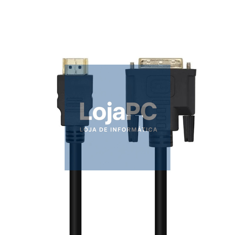Aisens Cable DVI 18+1/M a HDMI A/M negro 1.8m