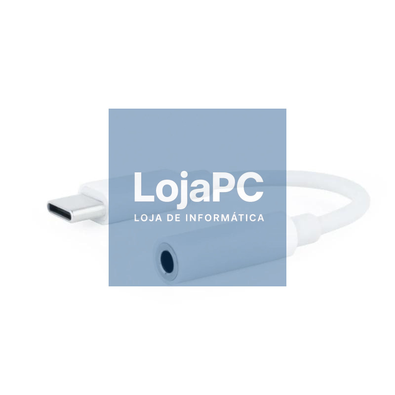 Nanocable Adaptador Audio USB-C-M a Jack-H, Blanco