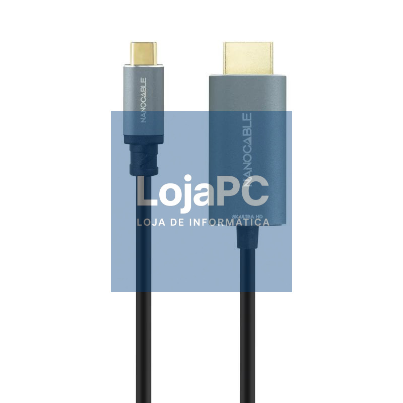 Nanocable Conversor USB-C a HDMI 2.1 8K@60HZ 1.8m — imagem 3