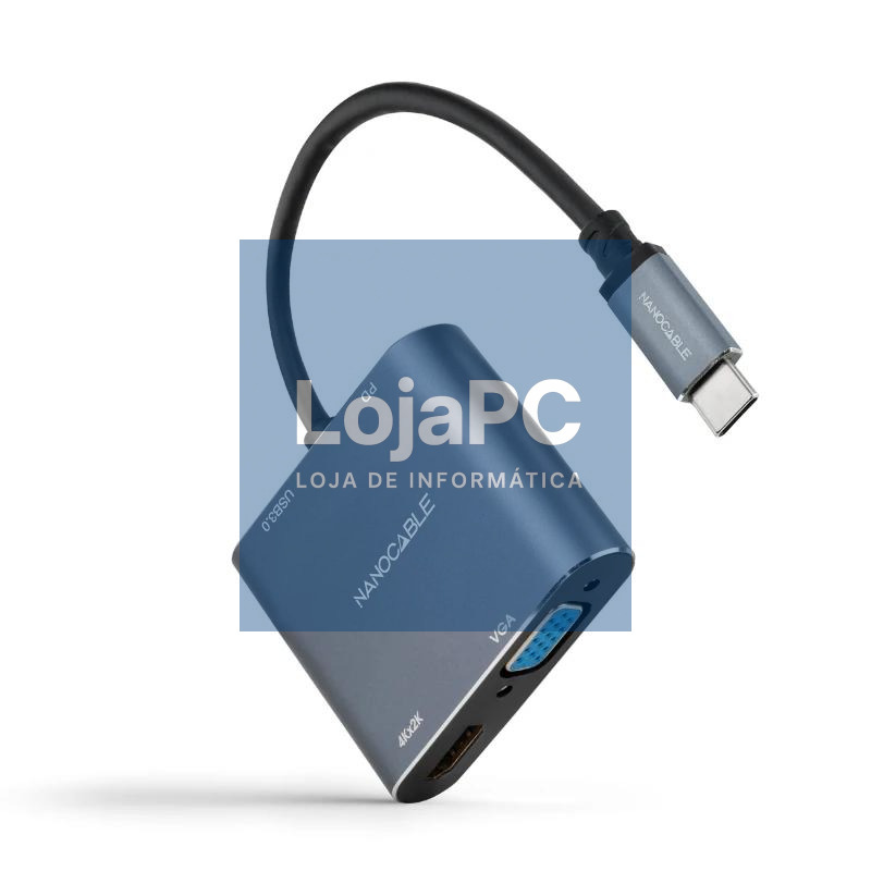 Nanocable Converosr USB-C a HDMI/VGA/USB3.0/PD — imagem 2