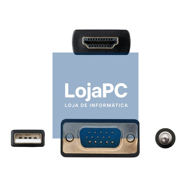 Nanocable Conversor HDMI a VGA-Jack-UBS, 1.8 m — imagem 3