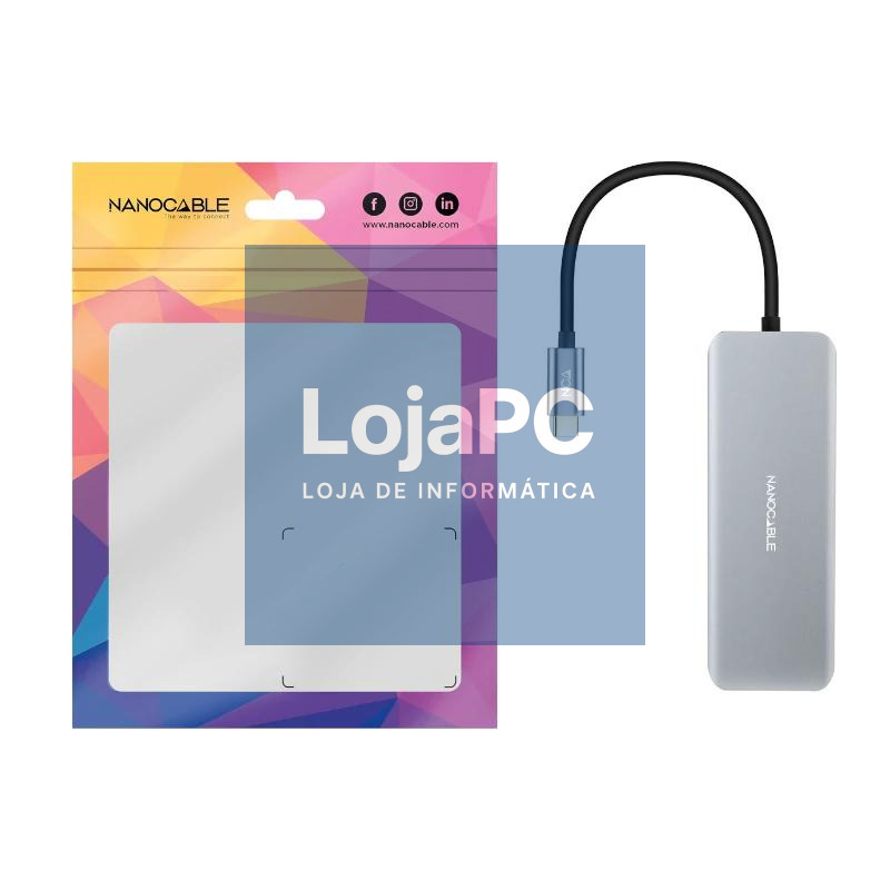 Nanocable Hub USB-C 2xUSB-A+2xUSB-C+HDMI+USB-C PD — imagem 5