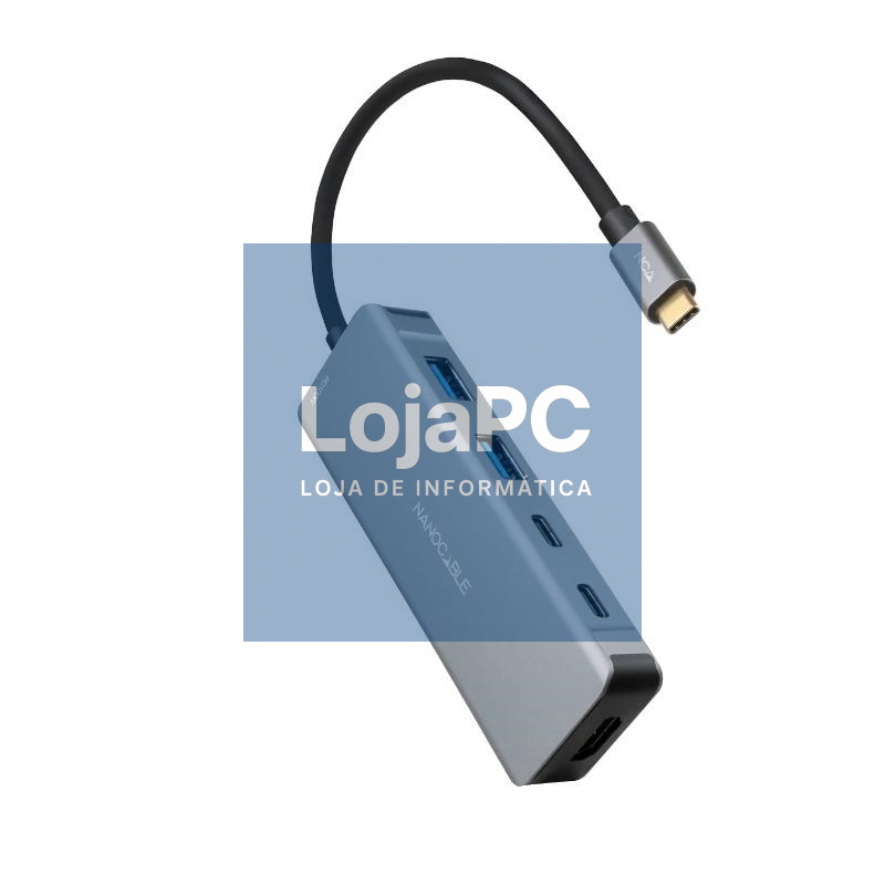 Nanocable Hub USB-C 2xUSB-A+2xUSB-C+HDMI+USB-C PD