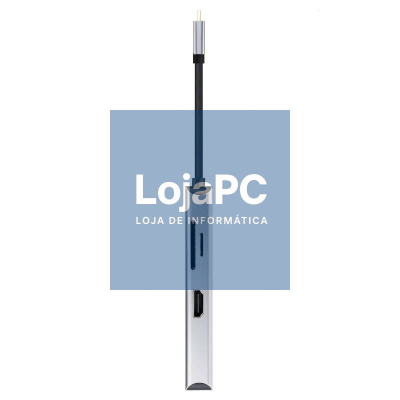 Nanocable Hub USB-C 3xUSB-A+2xHDMI+RJ45+TF+SD+PD — imagem 3