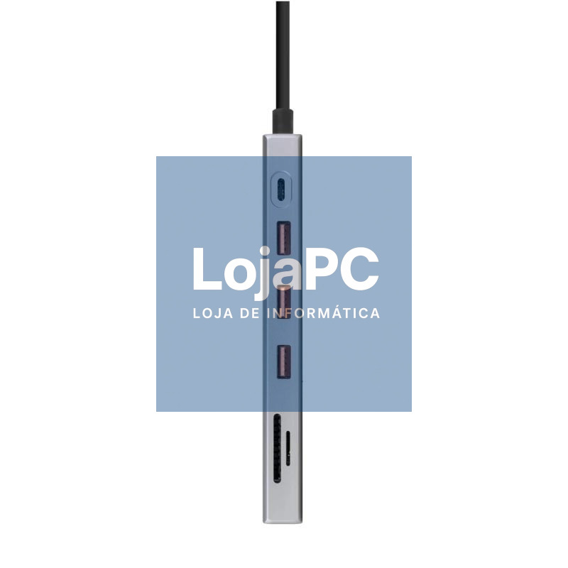 Nanocable Hub 12en1 USB-A/C+HDMI+DP+RJ45+TF+SD+AU — imagem 3