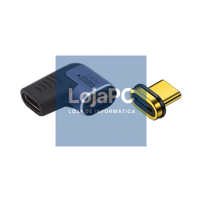 EWENT Adaptador Magnético USB-C 90ºUSB4 PD 140w — imagem 3