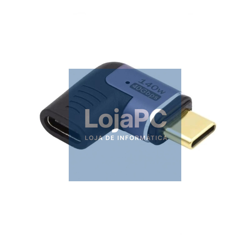 EWENT Adaptador Magnético USB-C 90ºUSB4 PD 140w