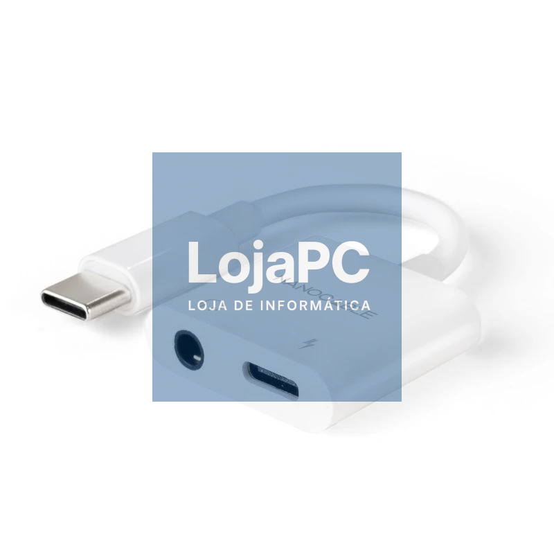 Nanocable Adaptador USB-C a Jack+USB-C/H PD 60W
