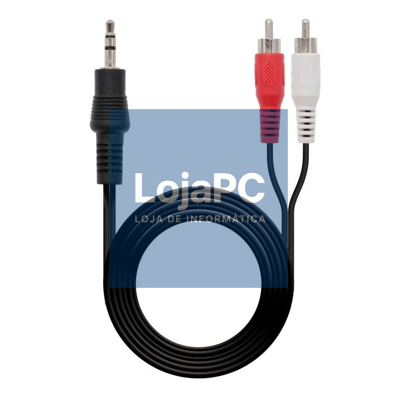 Nanocable Cable Audio Estereo 3.5/M-2xRCA/M, 10 m