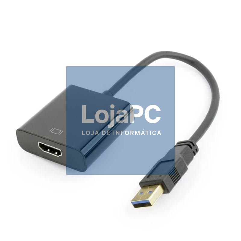 Gembird Adaptador de pantalla USB a HDMI, negro