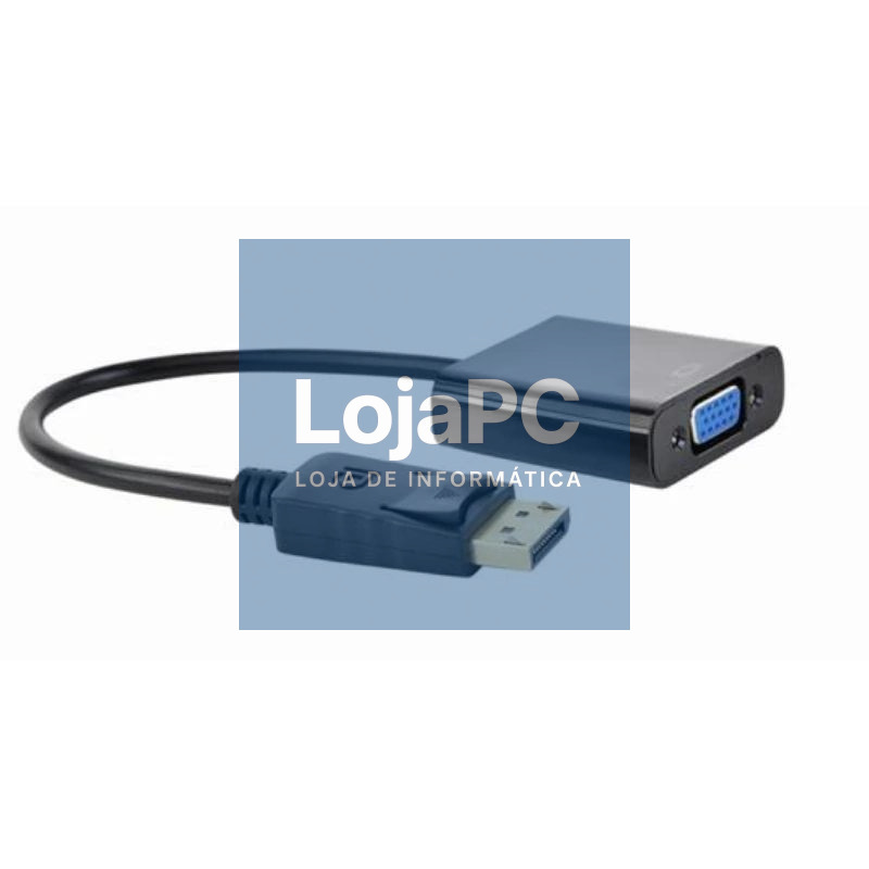Gembird Cable adaptador DisplayPort a VGA, negro