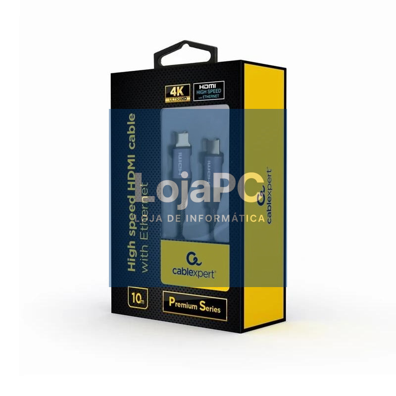 Gembird Cable HDMI de alta velocidad Ethernet 10m