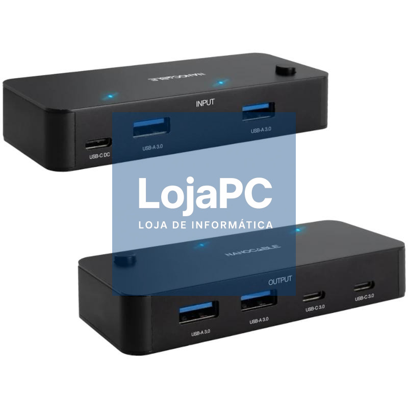 Nanocable Switch 2xUSB3.0+USB-C 5V A 2xUSB-A3.0 — imagem 2