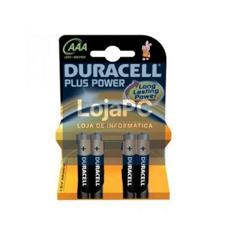 Duracell Pila Alcalina Plus Power LR3 AAA Pack-4
