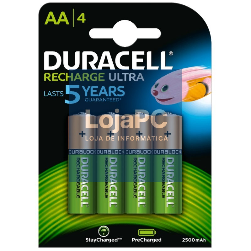 Duracell Pila Recargable HR6 AA 2500mAh Blister*4