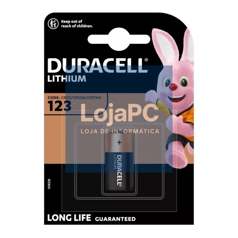 Duracell Ultra Pila Litio CR123A 3V