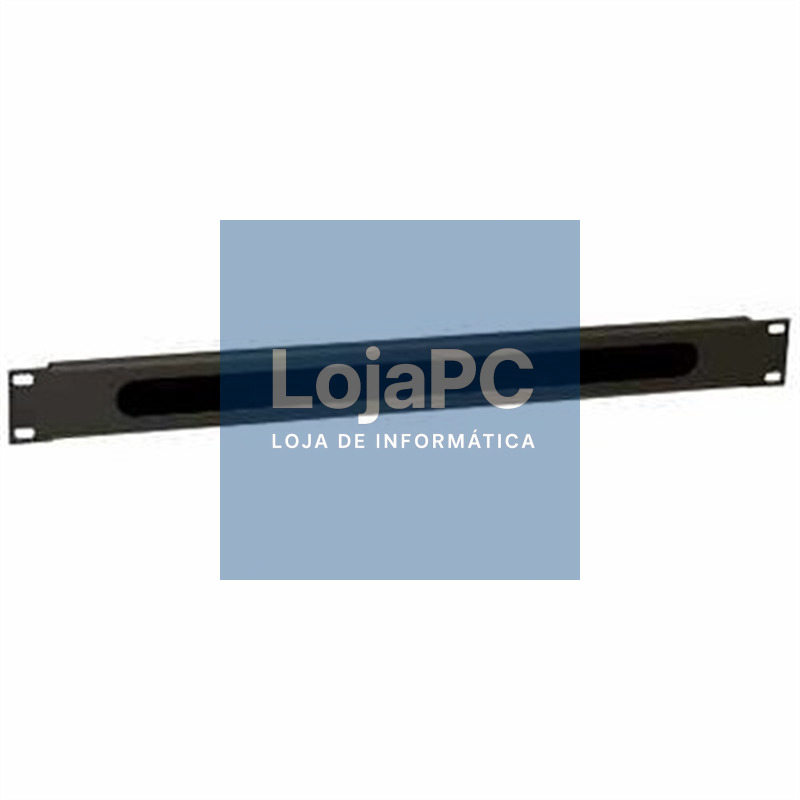 WP Guía Cable con cepillo 1U black RAL 9005